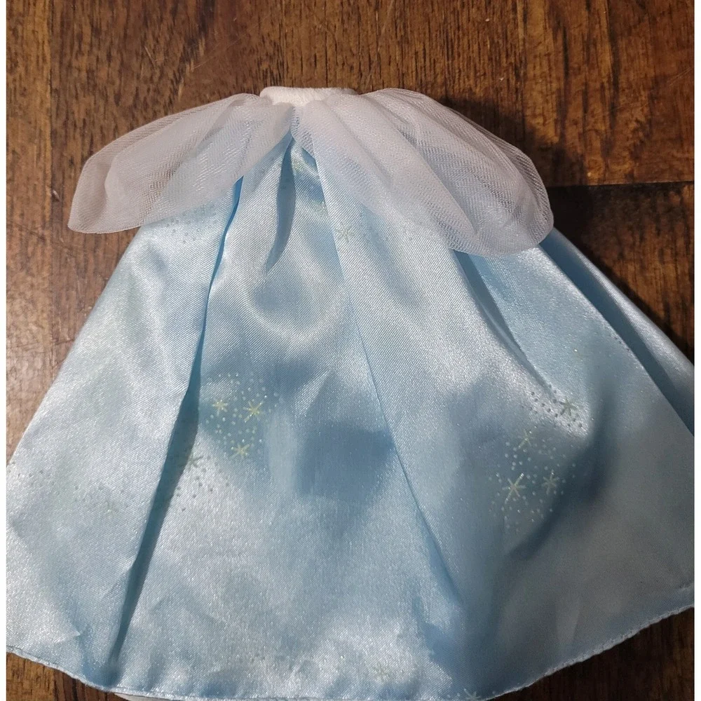 Disney Princess Barbie REVERSIBLE Blue SKIRT White Wedding CINDERELLA Bride Doll